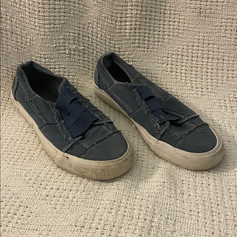 Casual Navy Slip-On Sneakers